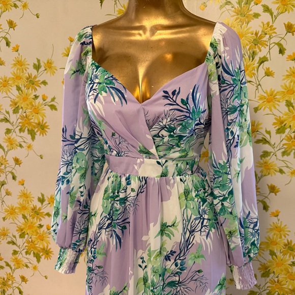 NWT Sweetheart neck Floral Maxi Dress in size M - Picture 5 of 13
